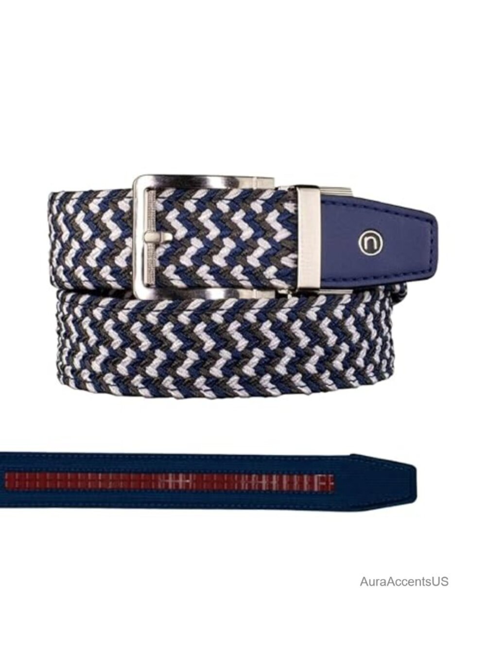 Men's Premium Stretch Braided Ratchet Golf Belt – Micro-Adjustable,